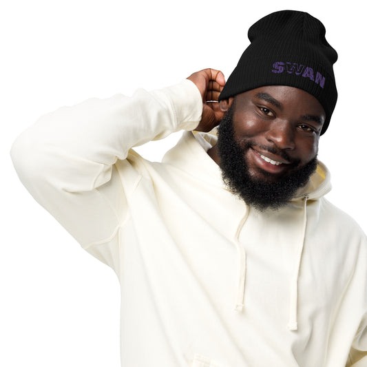 Organic ribbed beanie - SWAN SWAN EDITION