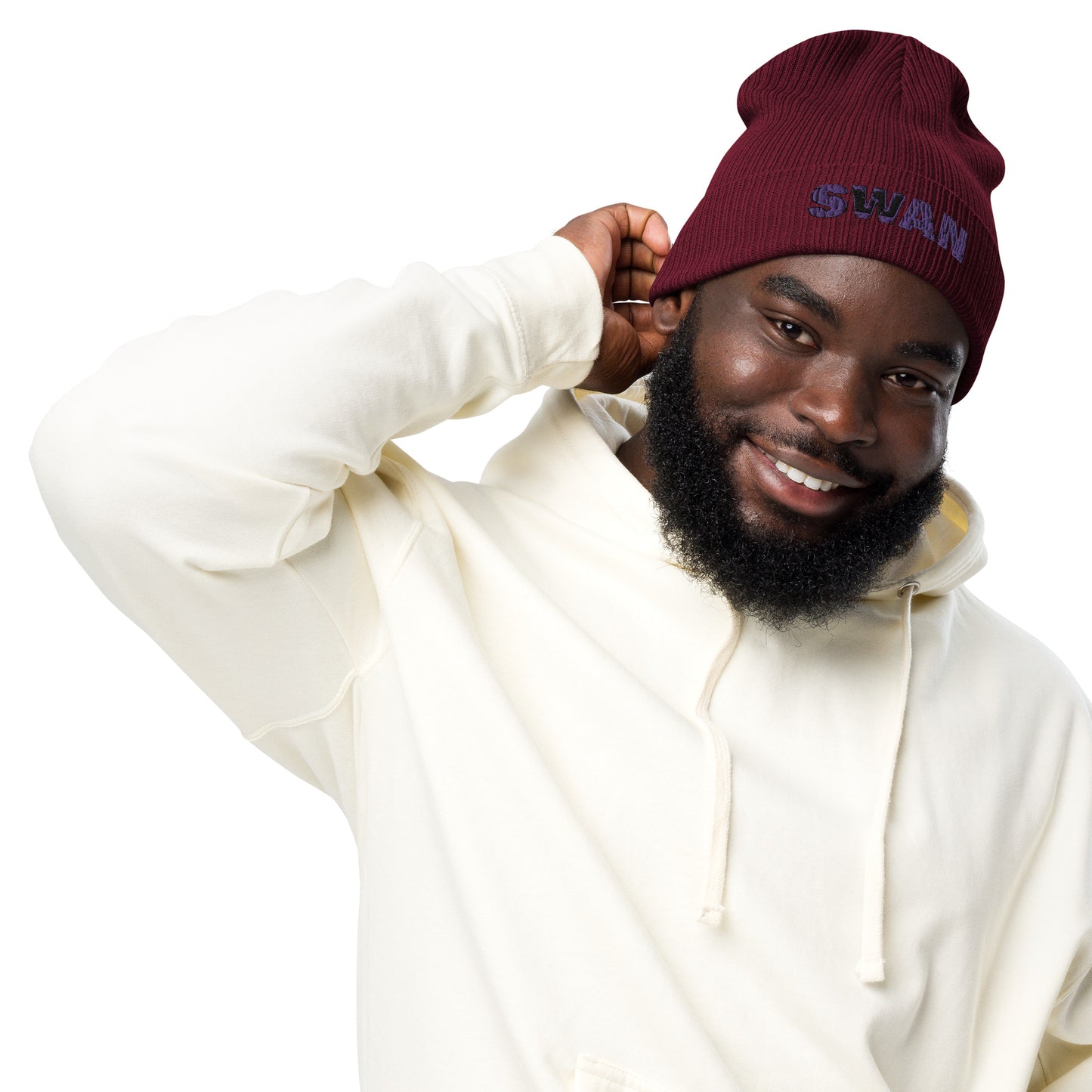 Organic ribbed beanie - SWAN SWAN EDITION