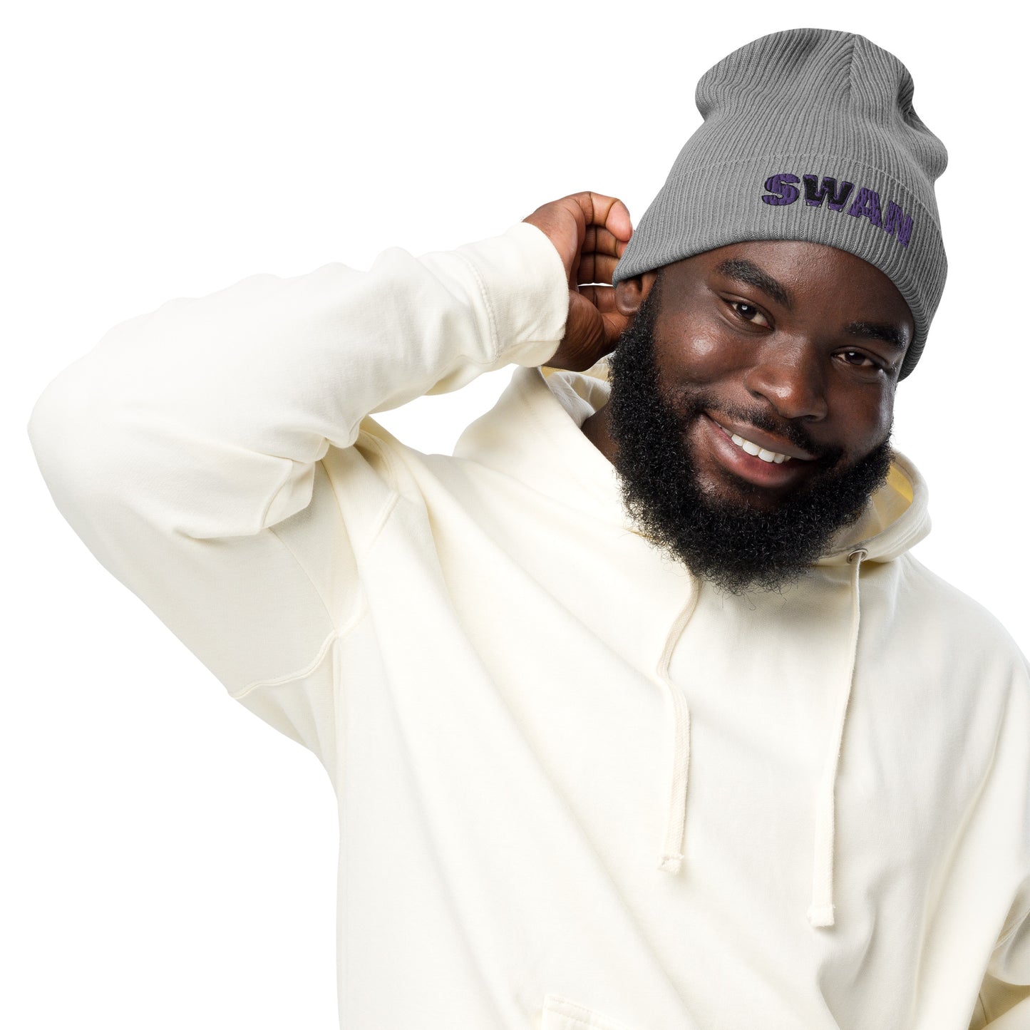 Organic ribbed beanie - SWAN SWAN EDITION