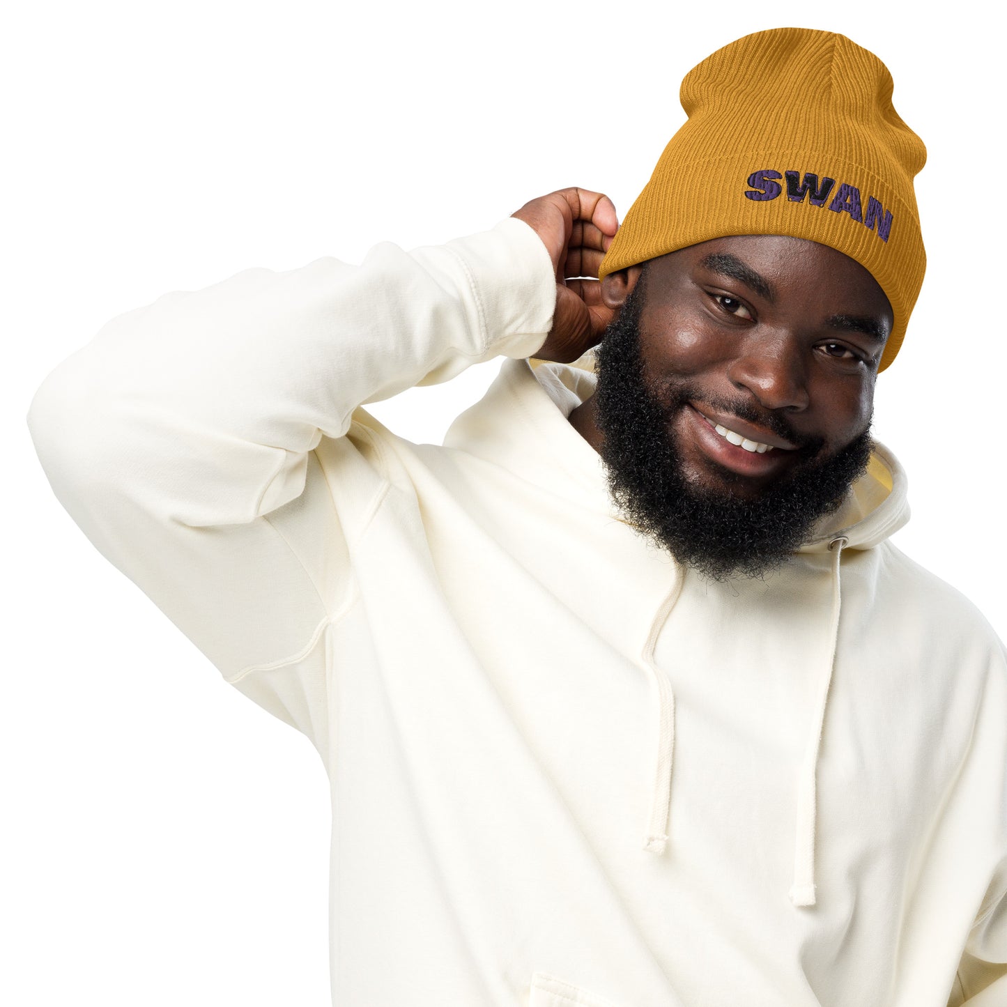 Organic ribbed beanie - SWAN SWAN EDITION